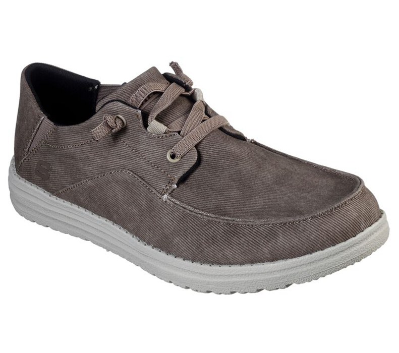 Skechers Melson - Volgo - Mens Slip On Shoes Brown [AU-YZ8952]